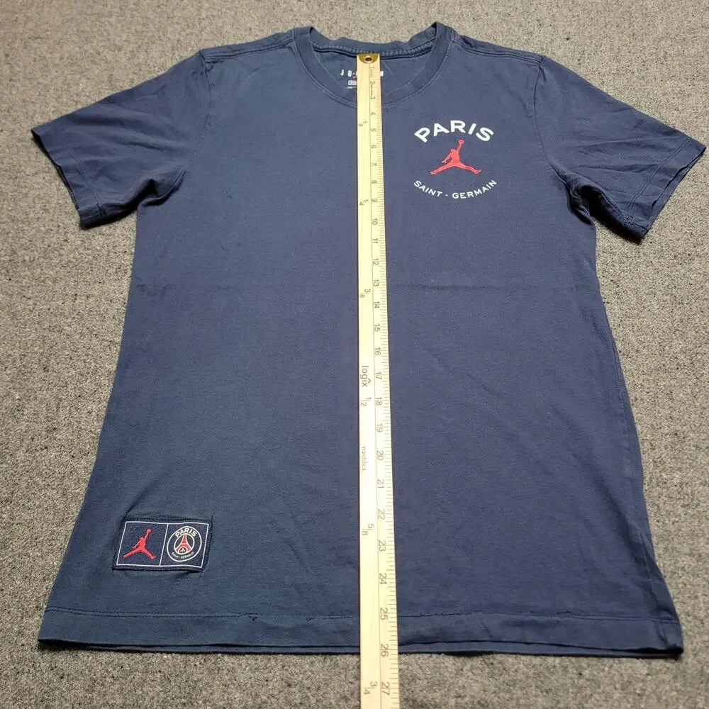 Air Jordan Shirt Mens Small Blue Paris Saint Germain PSG Jumpman Standard Fit